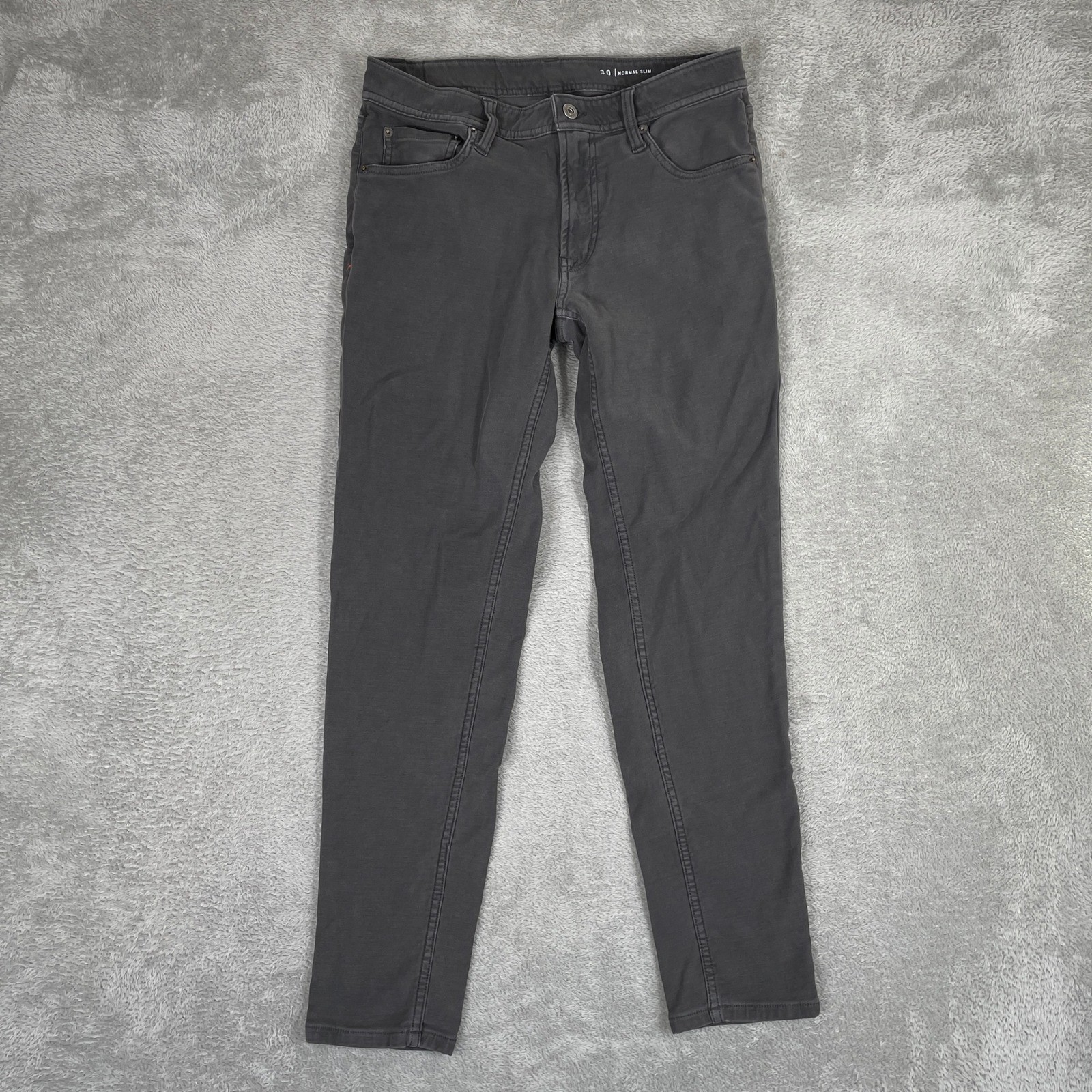 The Normal Brand Normal Slim Pants Mens 30×30 Gray Stretch Cotton Blend Chino