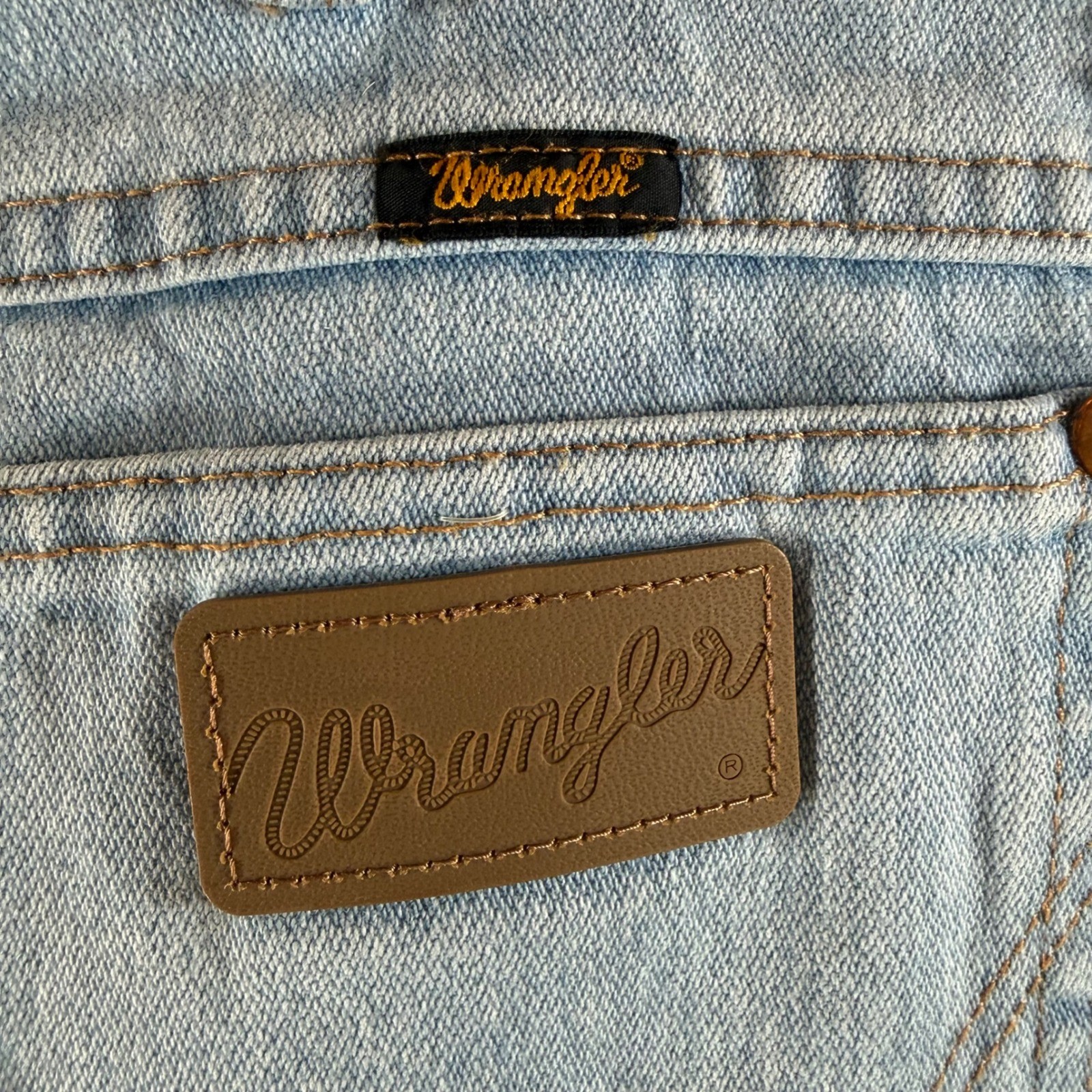 Wrangler Cowboy Cut Jeans 33×34 Light Wash Slim Fit Denim 936GBH 33×34