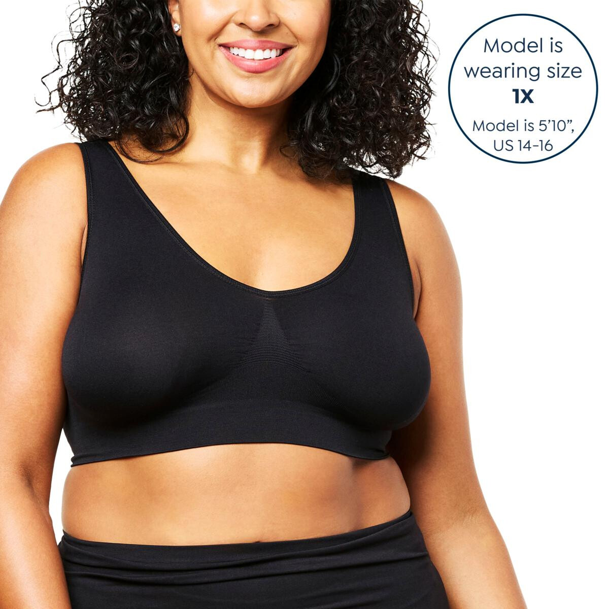 Rhonda Shear Original Seamless Ahh Bra 5-Pack Comfortable Amazing Award Winning