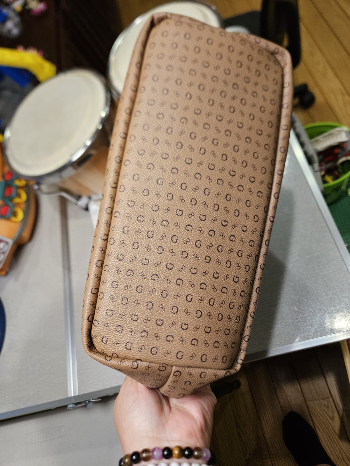 Guess NEW Insulated Lux Lunch Picnic Tote Bag Burnaby TRAVEL Cocoa Mo.RCK9834081