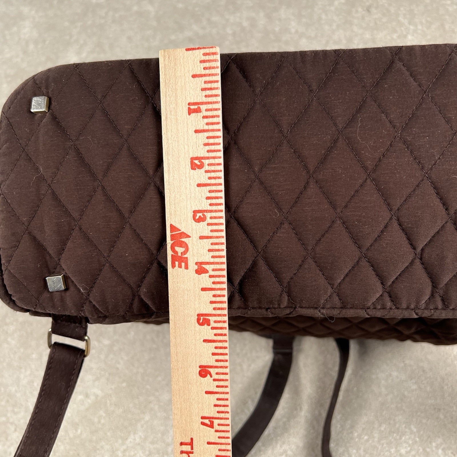 Vera Bradley BackPack Quilted Brown Essential Classic Cotton School Casual