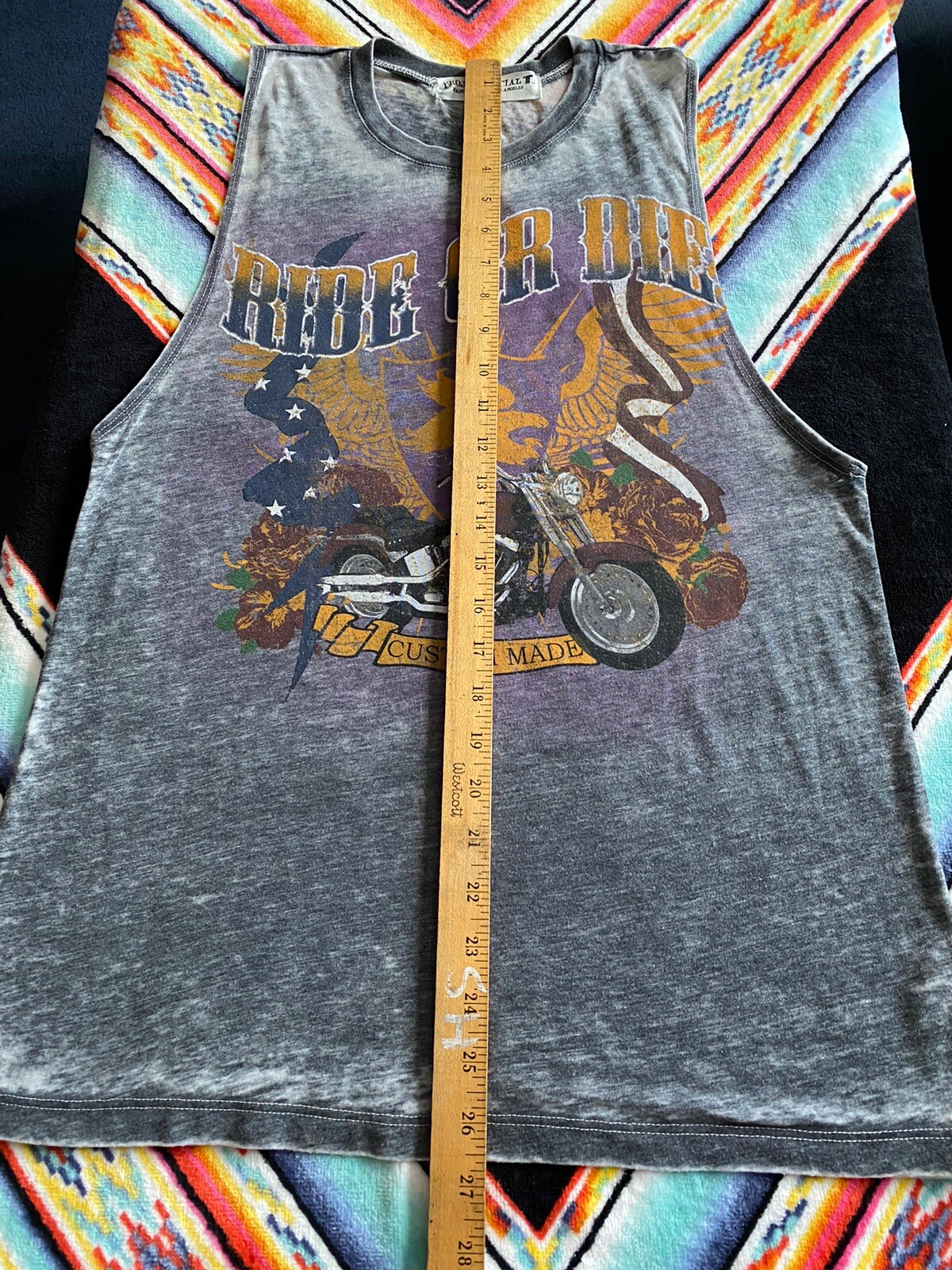 Urban Outfitters Project Social T Tank Top Biker Soft Thin Ride Or Die Vintage