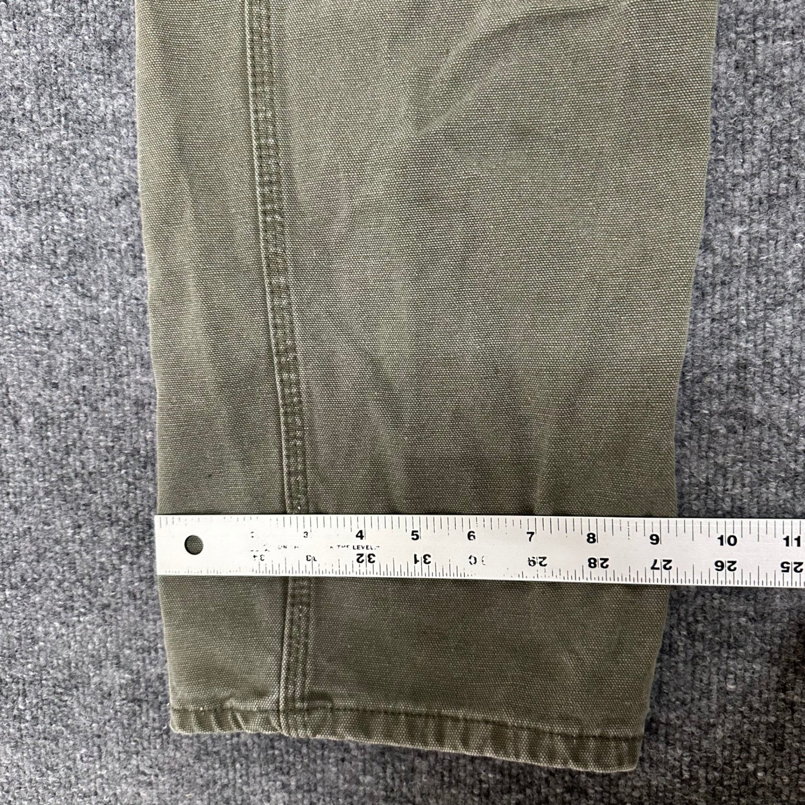 Dickies Carpenter Pants Mens Size 34×32 Green Cotton Canvas Utility Workwear