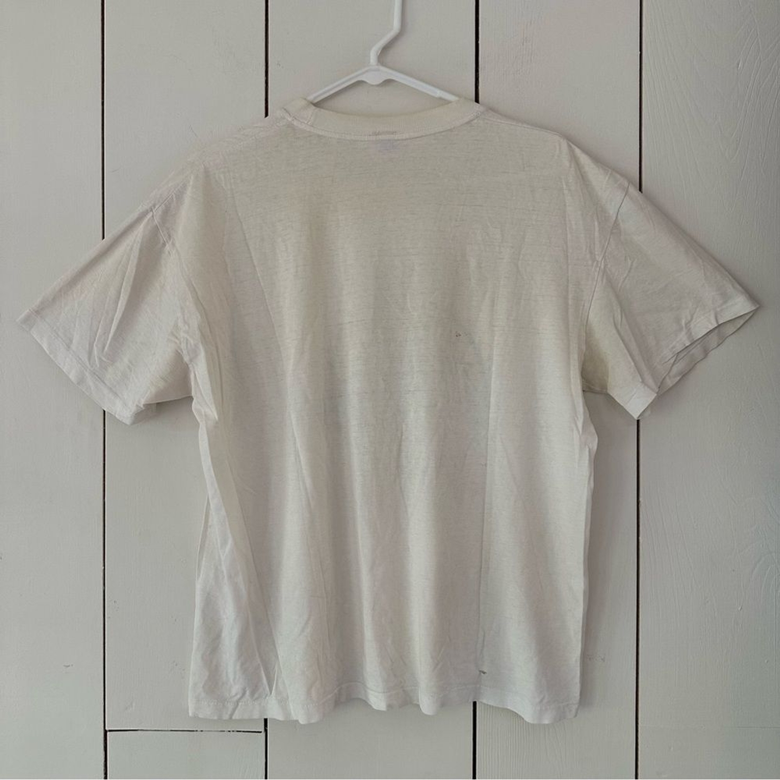 VTG 80s BYC Oakland Athletics Baseball T-Shirt Mens Sz L Single Stitch Korea