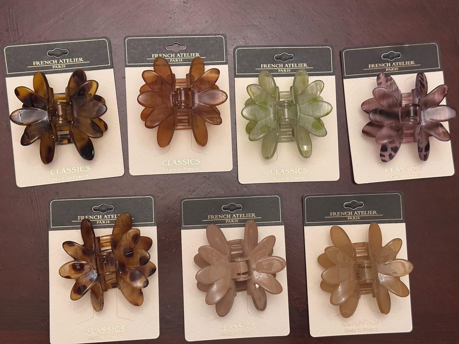 Hair Accessories For Women Waterlily Claw Clip Lot Of 7