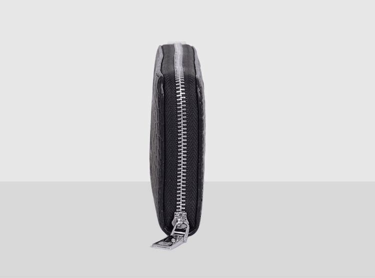 Mens Leather Wallet Zipper Card Holder Long Phone Purse Clutch Handbag Billfold