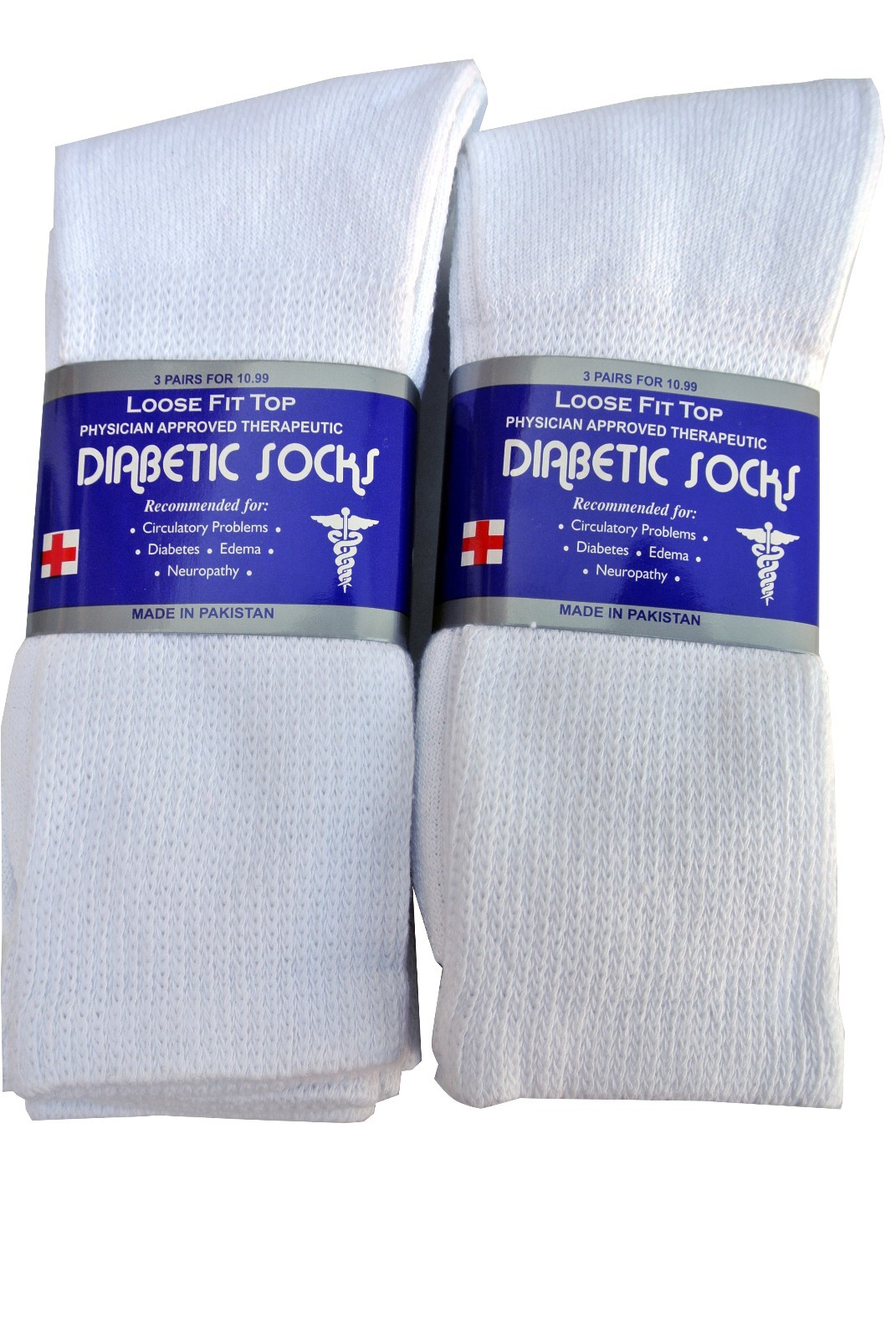 3, 6, or 12 Pairs Diabetic CREW circulatory Socks Health Men’s Cotton ALL SIZE