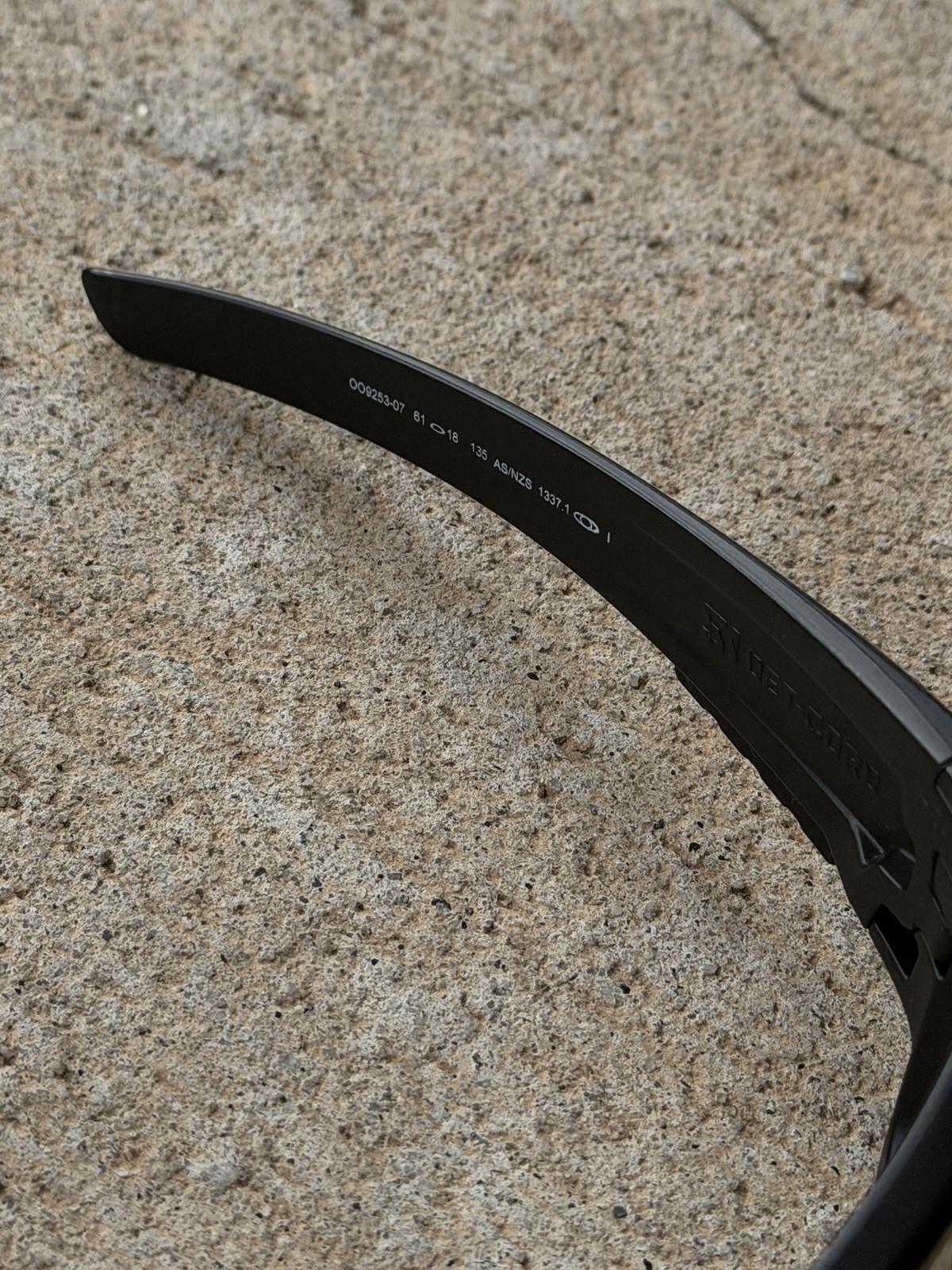 Oakley SI Industrial Det Cord Sunglasses OO9253-07 Matte Black W/ Clear Lens