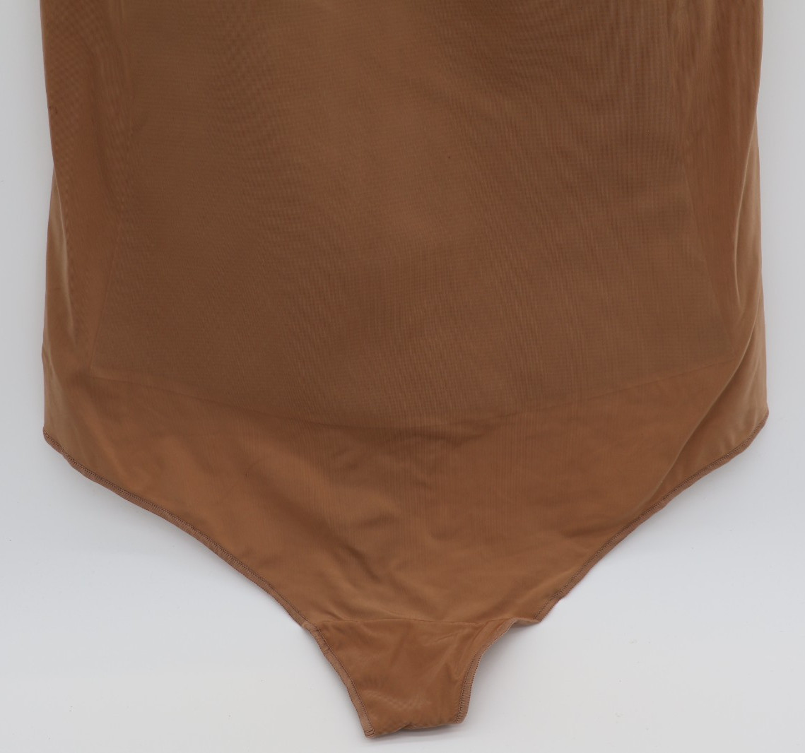 MAIDENFORM Power Players Firm Control Brown Thong Bodysuit Women’s 3XL NWT