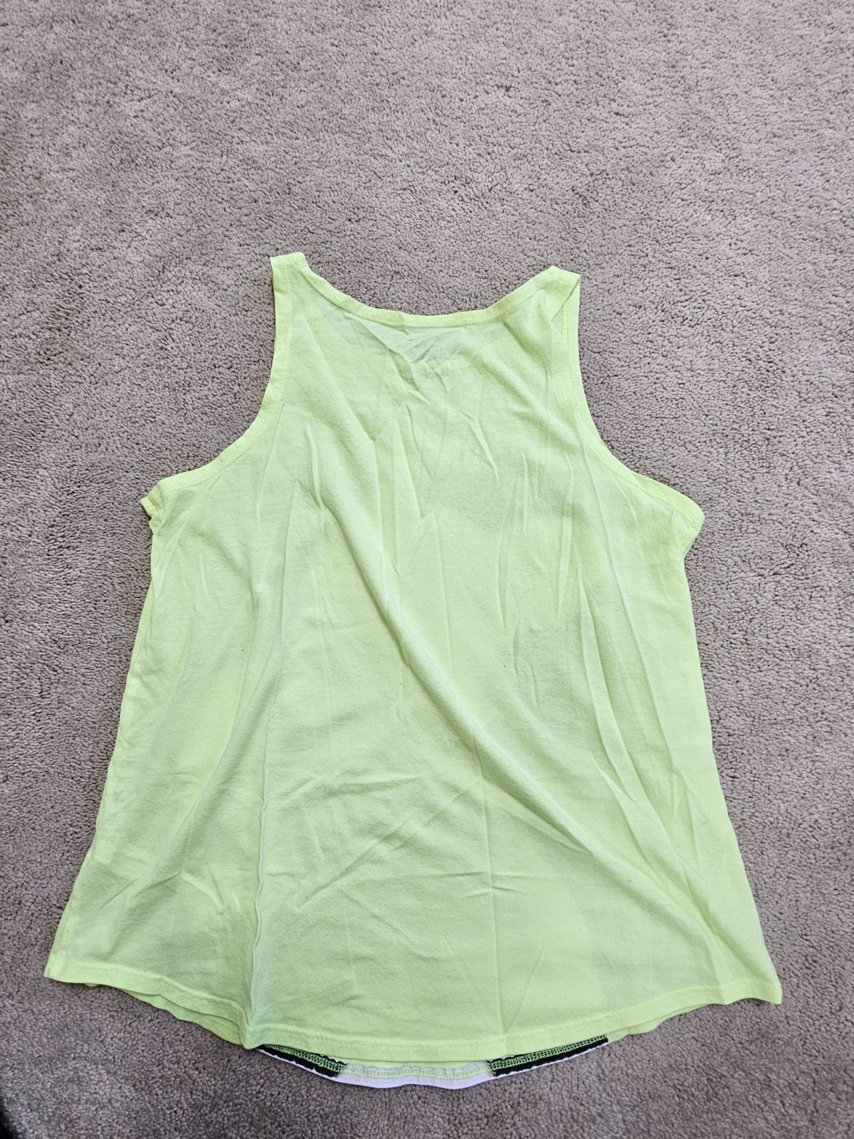 JUSTICE TANK TOP SIZE 14 BULLDOG LAZY SUMMER DAYS shiny highlights.