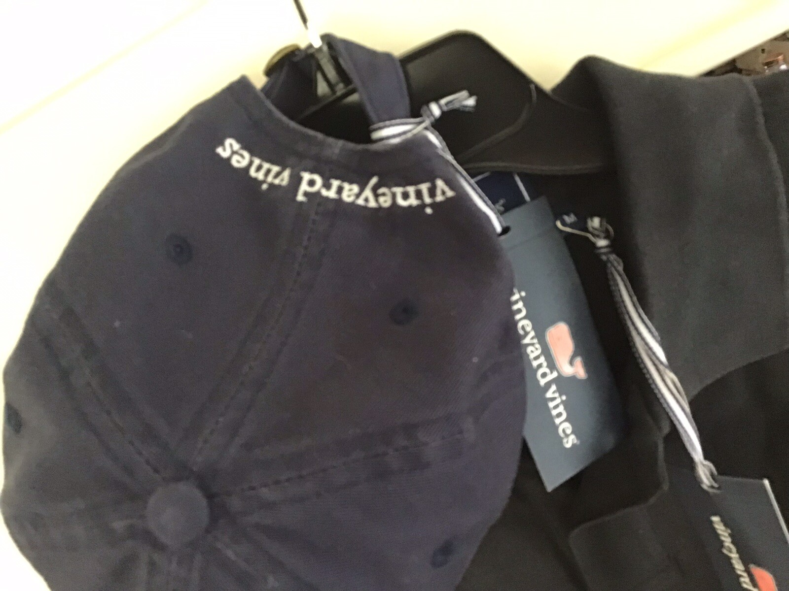 Vineyard Vines Classic Pique Polo Mens M & Whale Logo Hat Goldman Sachs Monogram