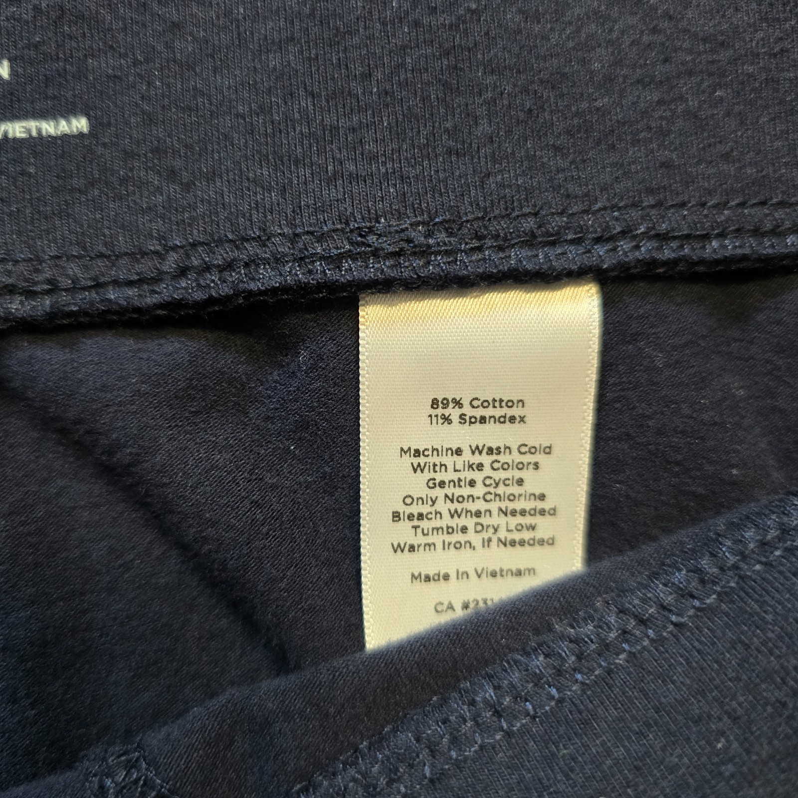 Talbots Pants Womens Large Blue Tapered Pull On Stretch Capsule Casual Lounge