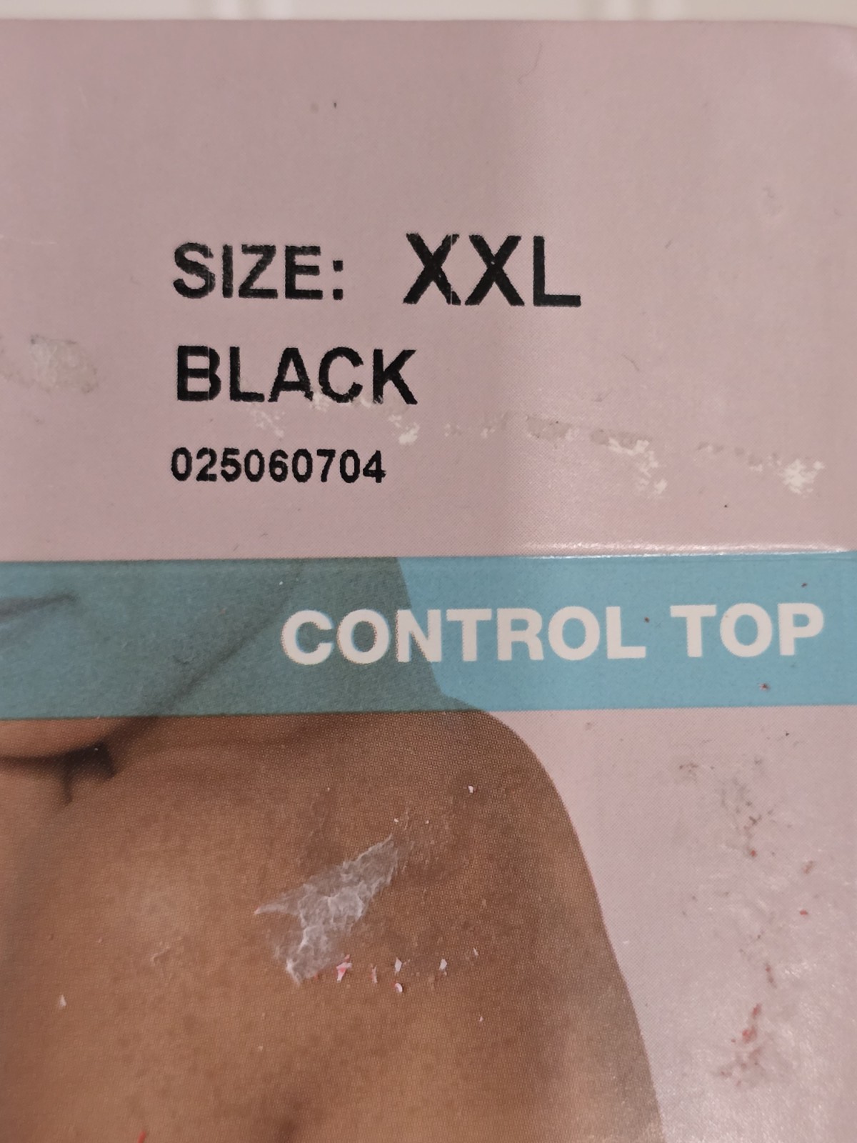 Hanes XXL Pantyhose Solutions Silky Ultra Sheer Run Resistant Control Top BLACK