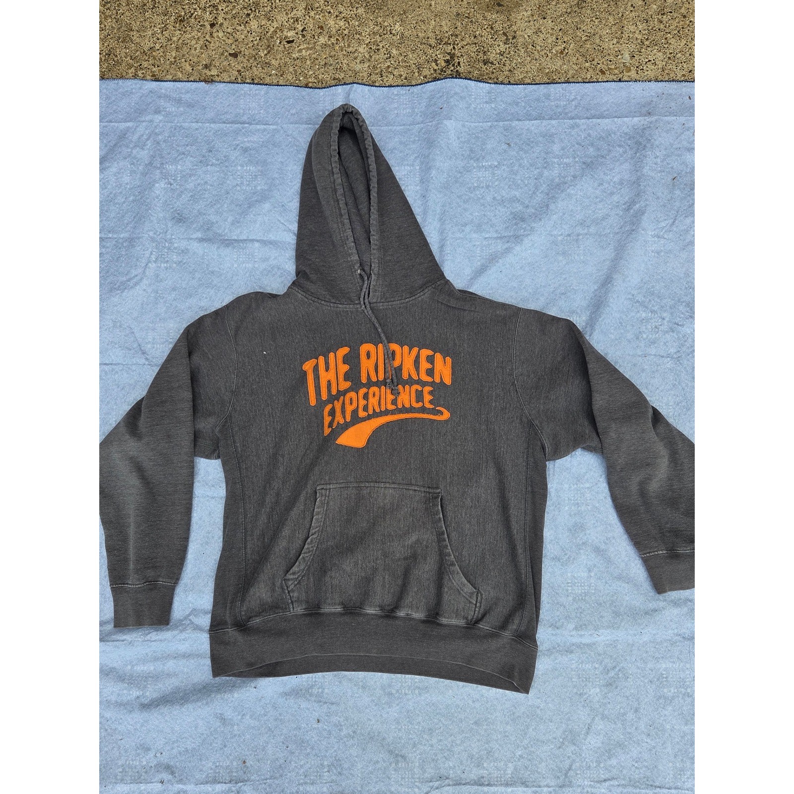 MV Sport Pro-Weave The Ripken Experience Hoodie Charcoal Grey Orange XL