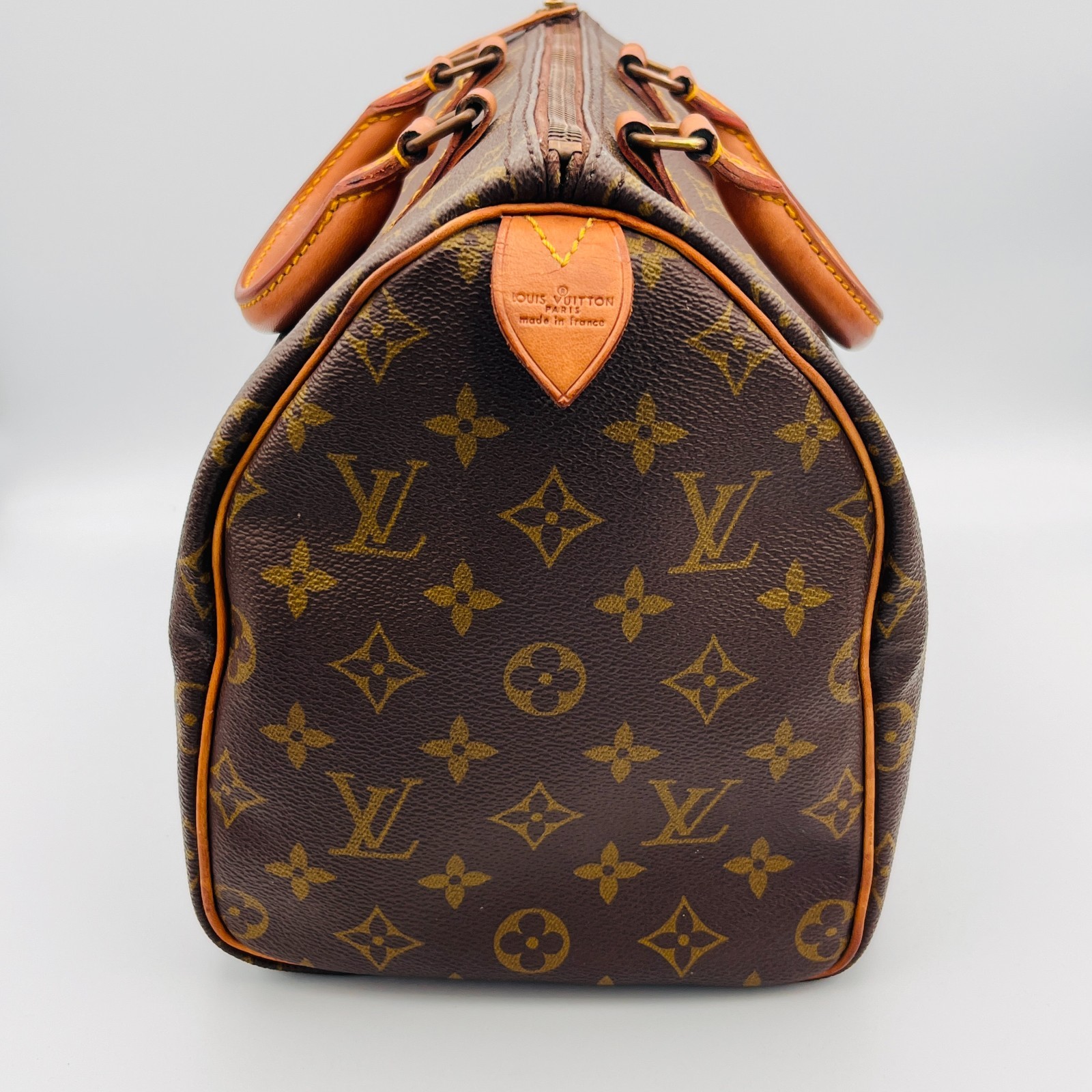 Auth LOUIS VUITTON Monogram Speedy 30 Handbag M41526 Vintage LV Pursh w/Key