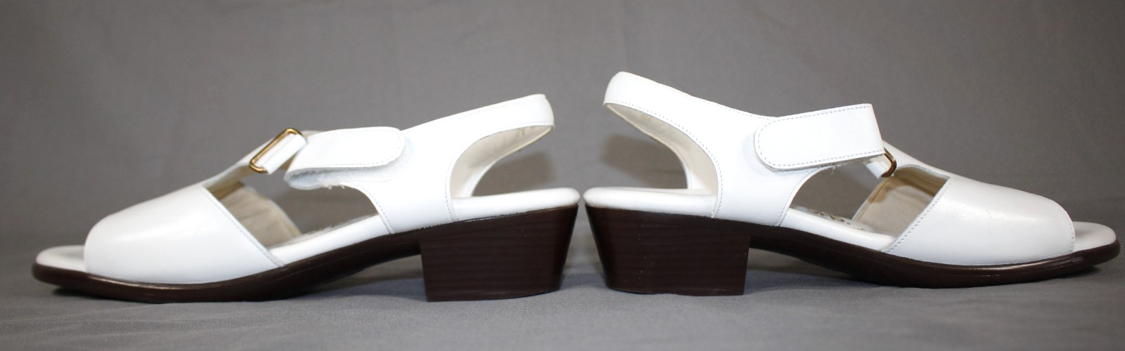 SAS Shoes Women’s 9 S Suntimer Sandals Slingback Heeled Tripad Comfort USA White