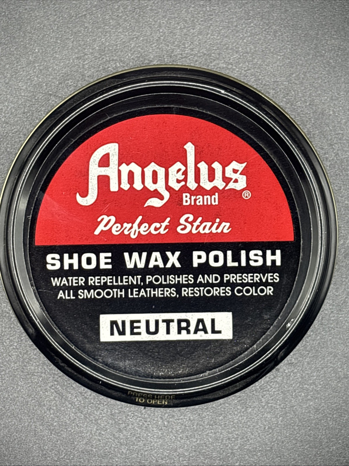 Angelus Shoe Wax Polish 3 oz Neutral!