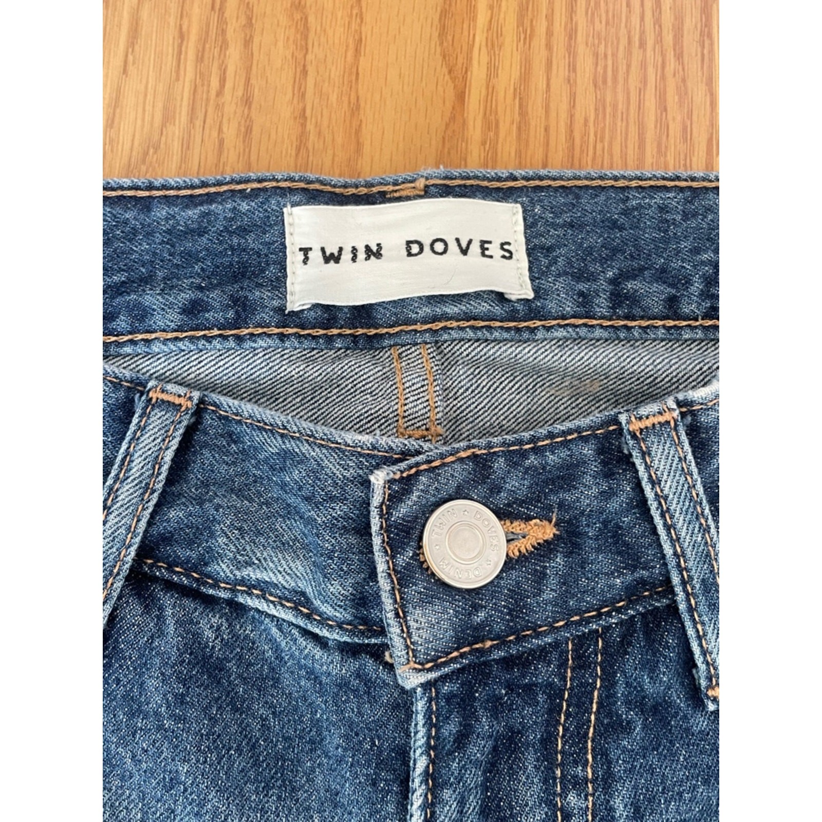 Twin Doves Denim by Emerson Fry The Barrel Jean in Dark Nova size 24