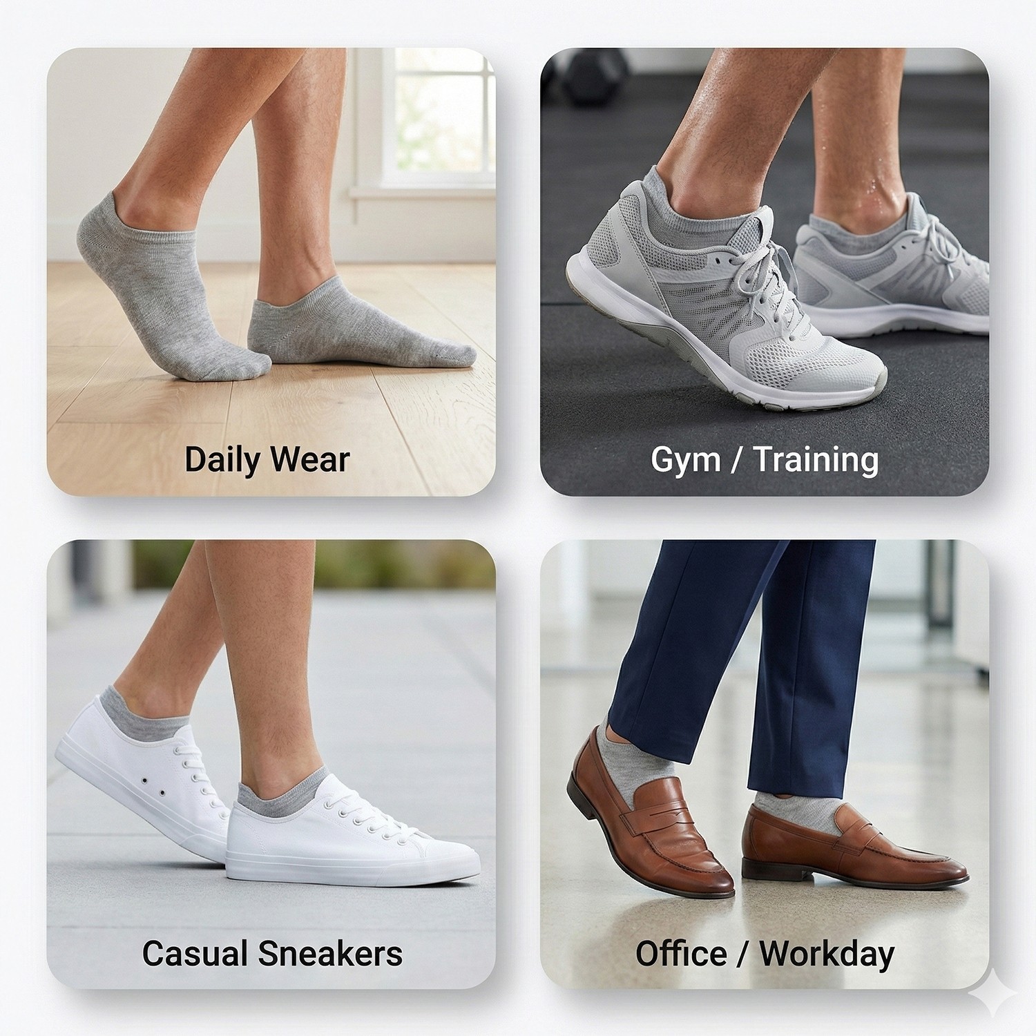 3-12 Pairs Men Invisible No Show Nonslip Loafer Low Cut Solid Cotton Socks 10-13
