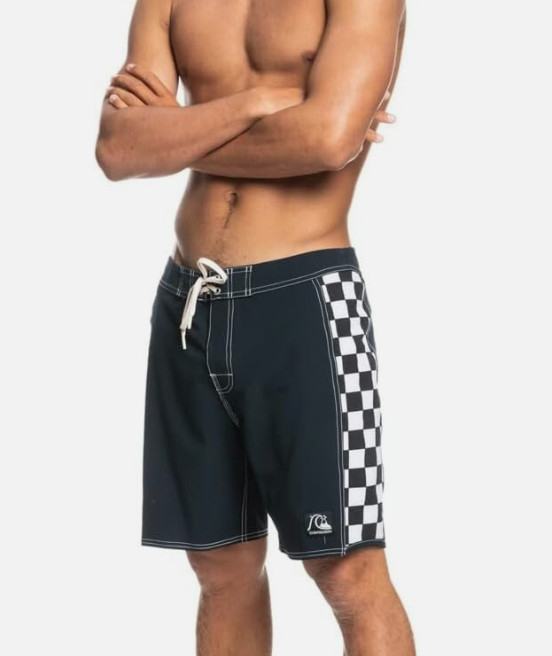 Quiksilver Original Arch 18″ Boardshorts Black/White Swim Trunks Sizes 32-40