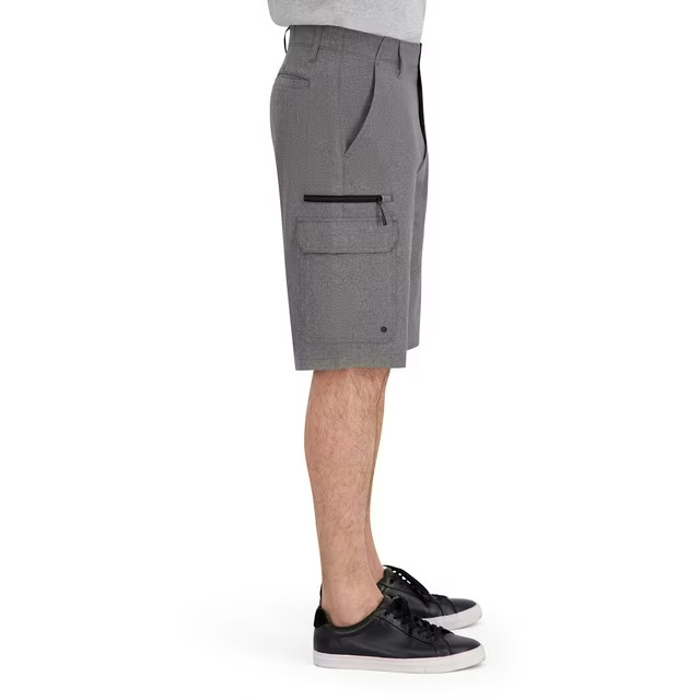 Iron Co. Men’s Stretch Hybrid Cargo Shorts Size 40 Grey