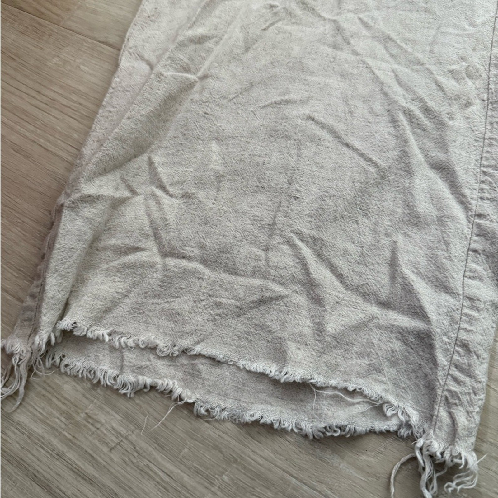 Urban Outfitters Linen Blend Halter Style Jumpsuit | Natural Oat | Small
