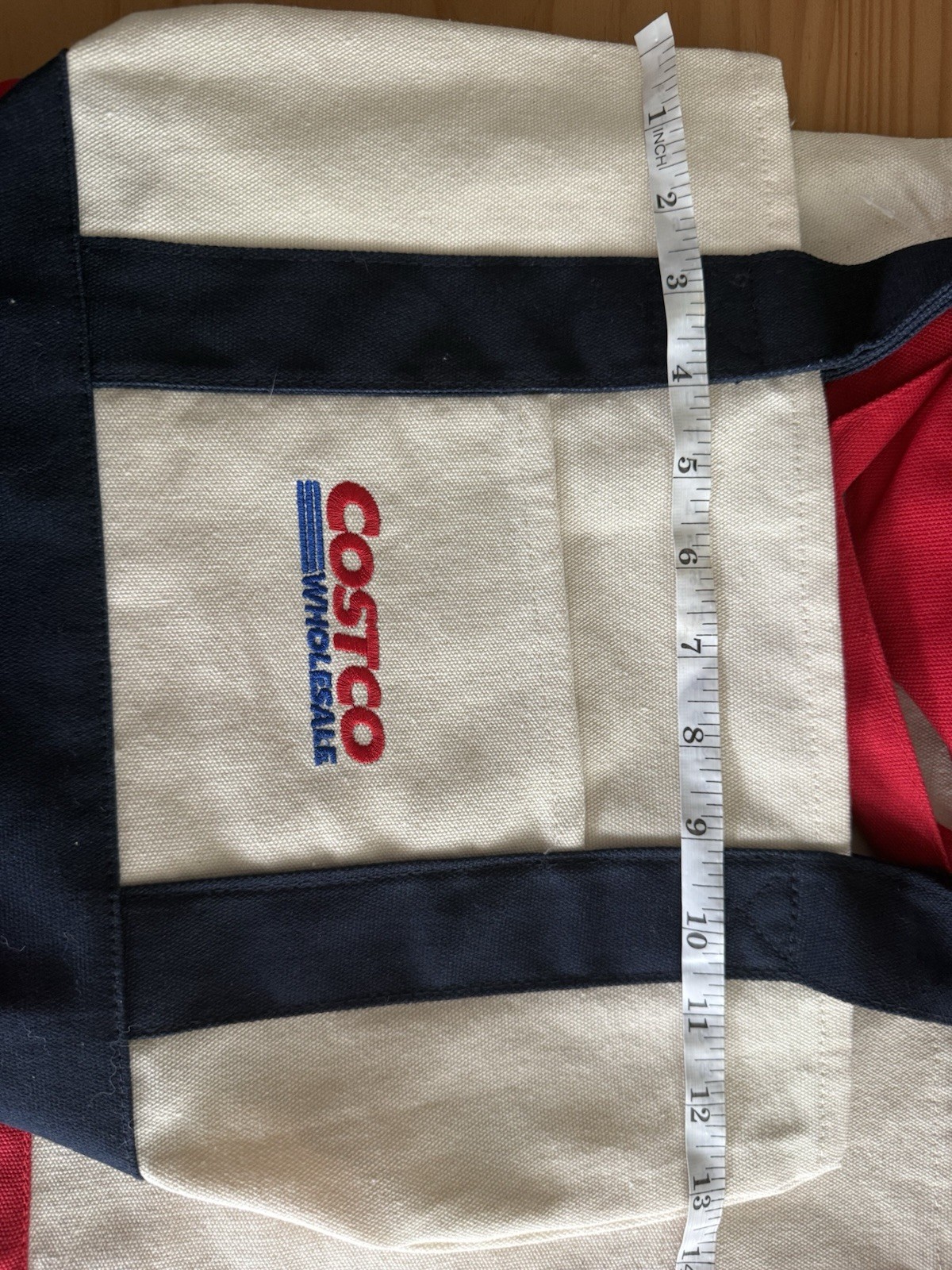 Costco Wholesale Exclusive 2 Pack Canvas Tote Bag Large Red Mini Navy IN HAND