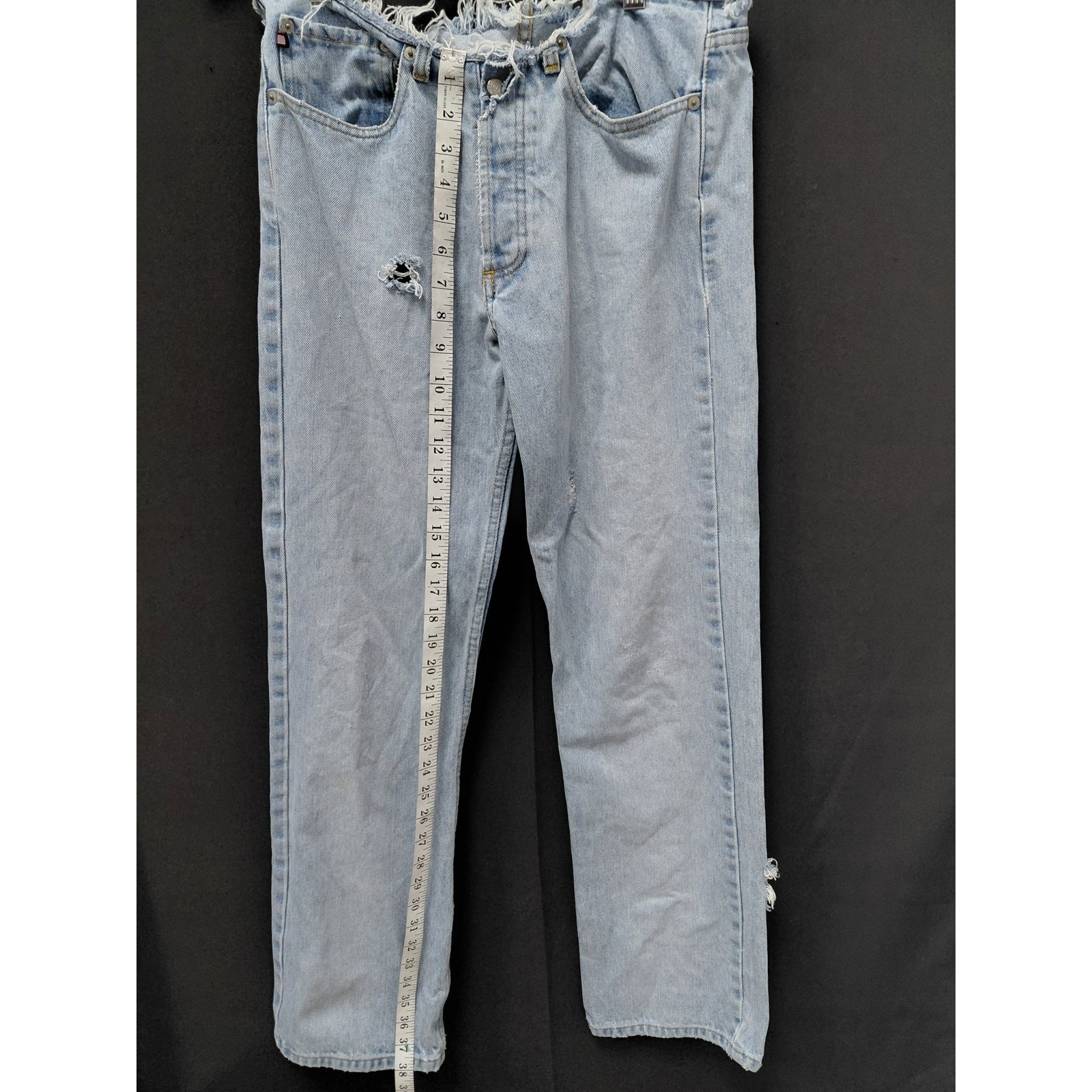 Polo Ralph Lauren Distressed Denim Jeans Light Wash Mid (10-12 in) Size 10X31