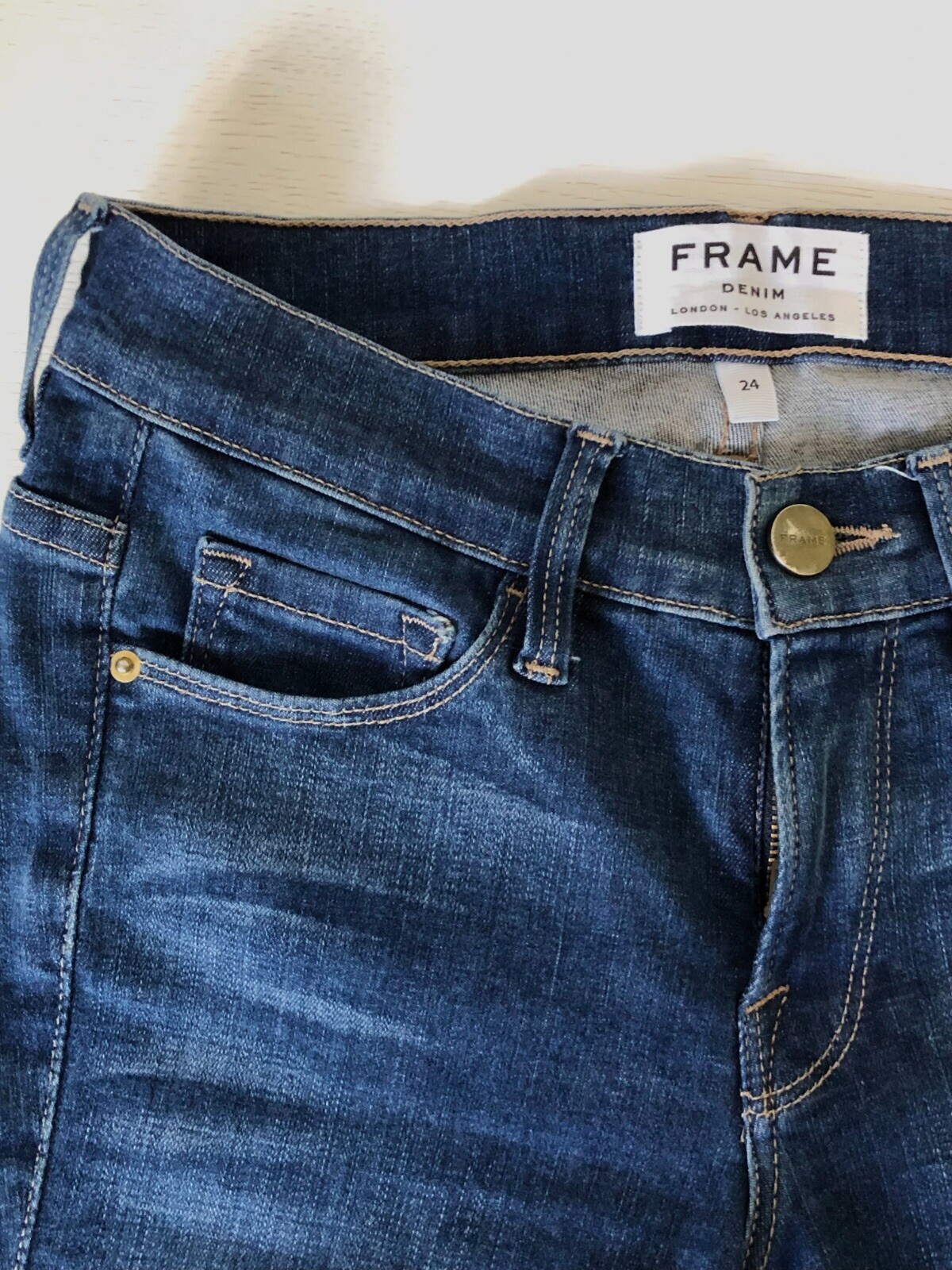 FRAME Jeans Le Skinny de Jeanne Jeans in Culver Size 24 BRAND NEW & UNWORN