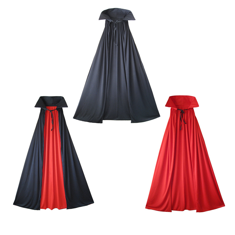 54″ Fully Lined Deluxe Adult Vampire Cape with Stand-Up Collar ~ COSTUME PARTY