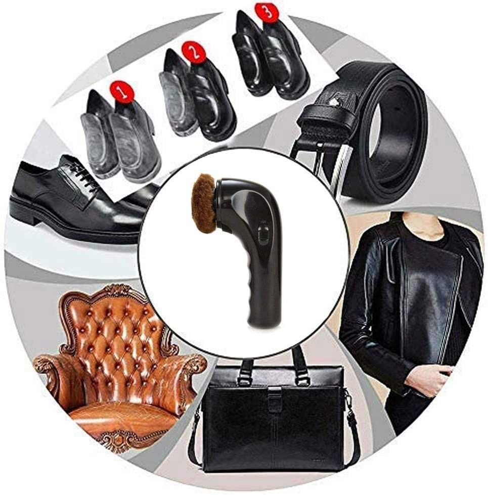 Shoe Shine Kit Electric Shoe Polisher Brush Shoe Shiner Dust Cleaner Portable