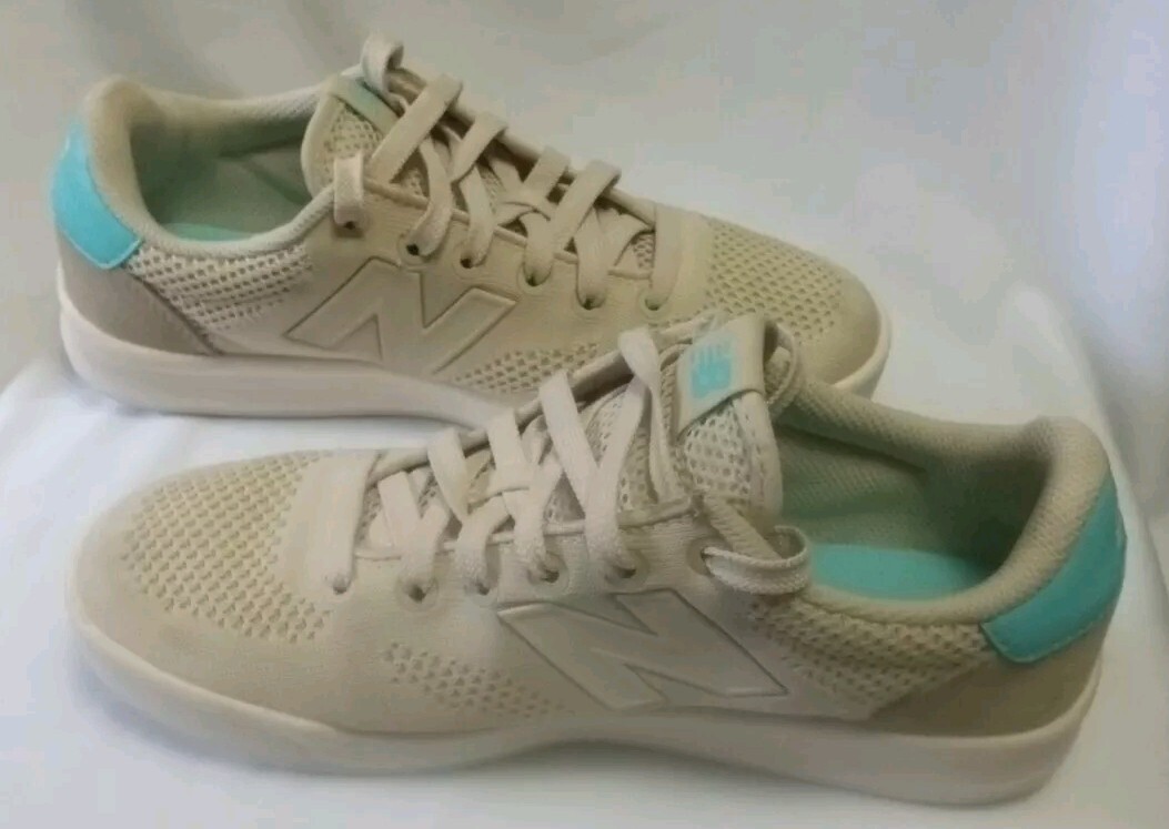 New Balance CRT300RS US Sz. 6 Tan/Teal Show As Barely Worn NICE