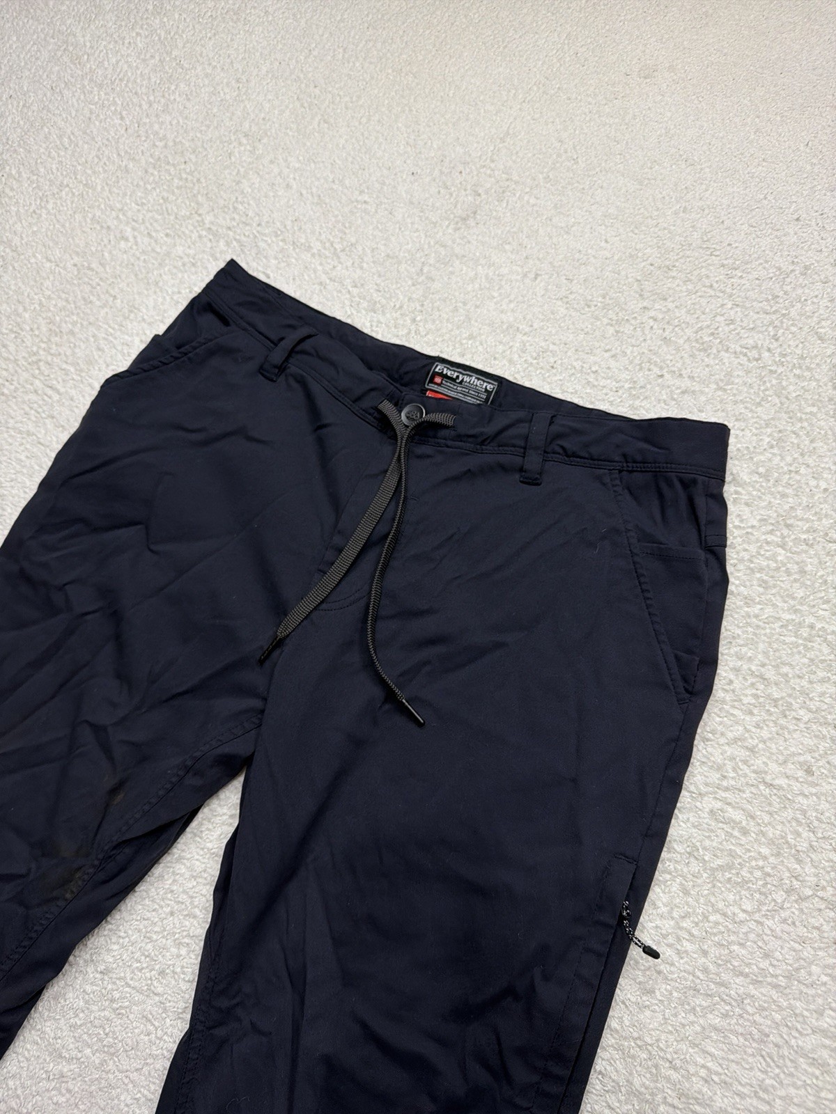 686 Everywhere Pants Relaxed Fit Mens 34×32 Navy Drawstring Outdoor Performance