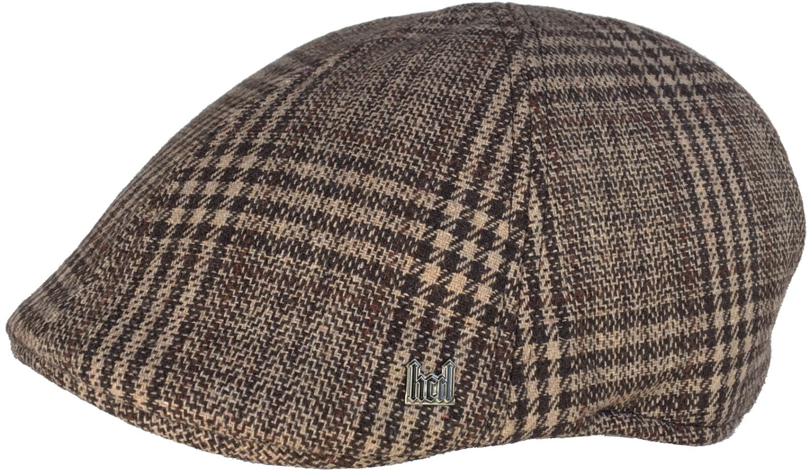 Headchange Econo Plaid Wool Blend 6 Panel Ivy Hat Duck Bill Scally Cap Driver