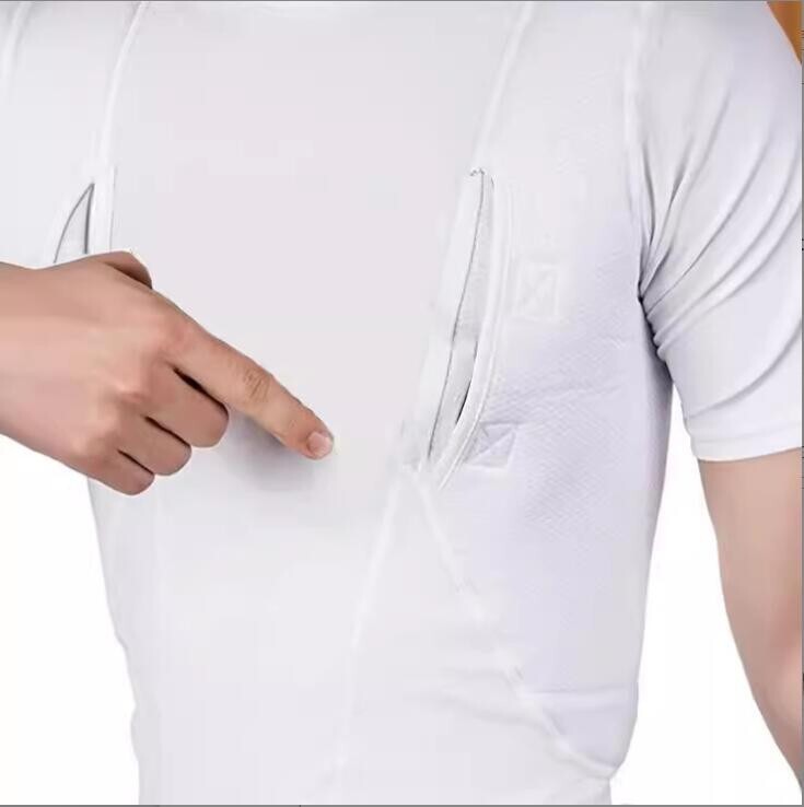 Explosive Man’s T-shirt Concealed Hidden Holster Tactical Invisible Carry Tops