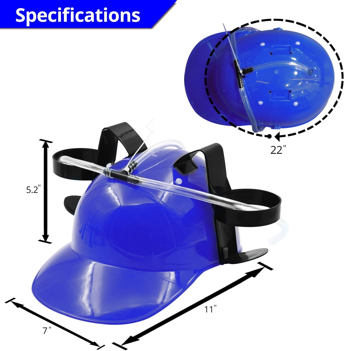 Drinking Helmet – Can Holder Cap Drinker Favor Hat Party Fun Beverage Gadgets