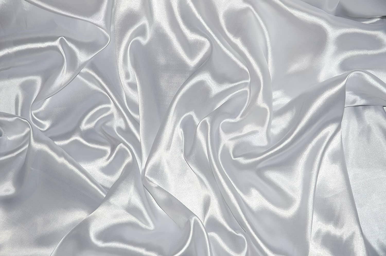 100% Polyester Bridal Satin Charmuese Fabric Roll 60″ (5 Feet) Wide x 75…
