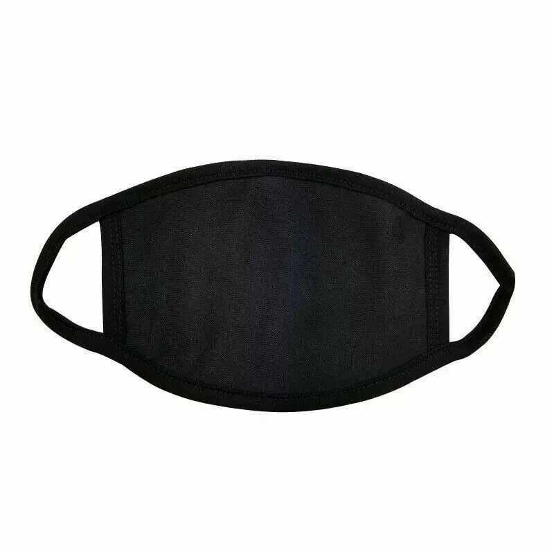 Black Unisex Face Mask Reusable Washable Cover Masks Fashion Cloth Men Women USA