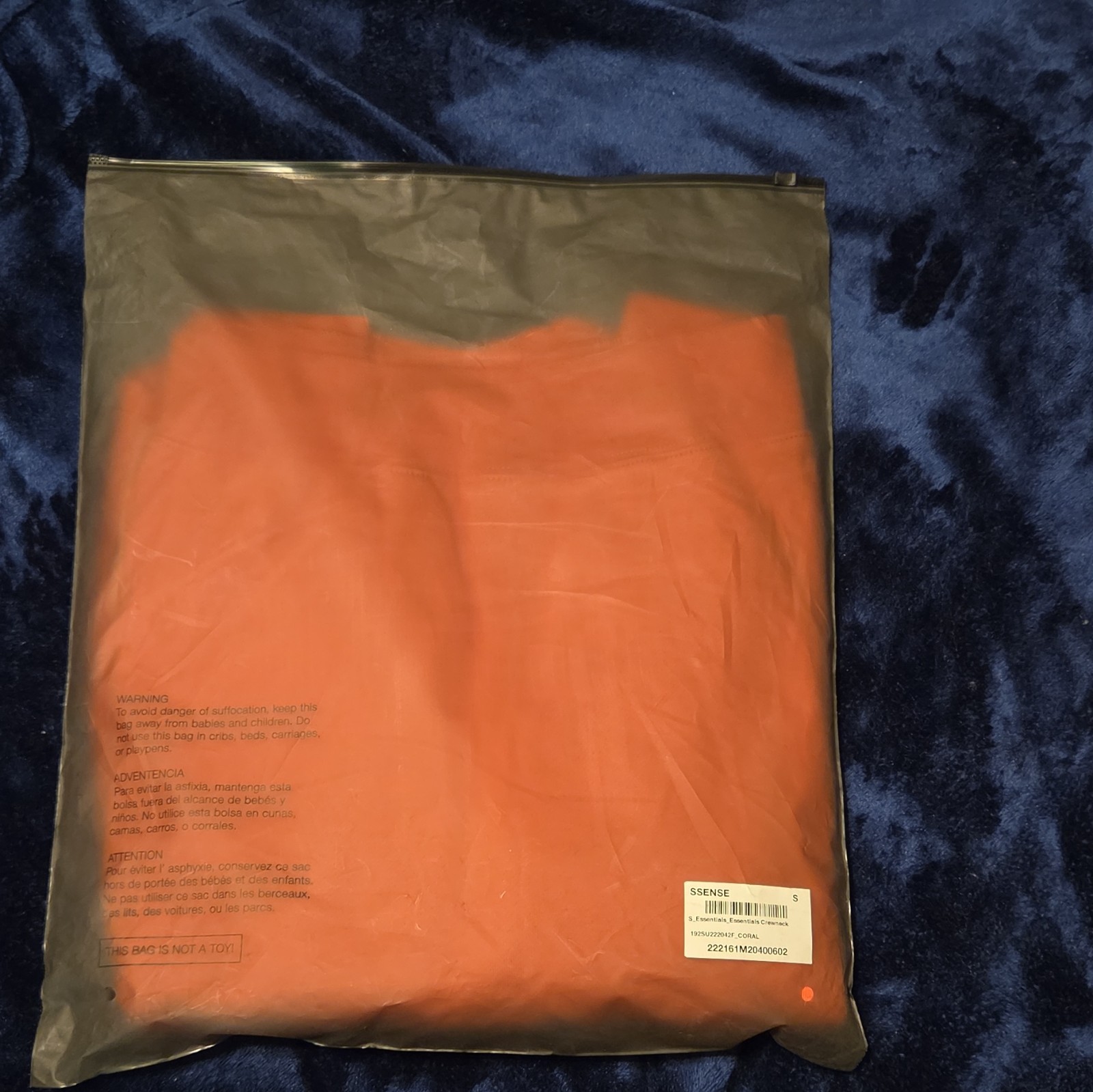 Essentials Fear of God Coral crew Pullover Sweatshirt MensSz S streetwear/y2k