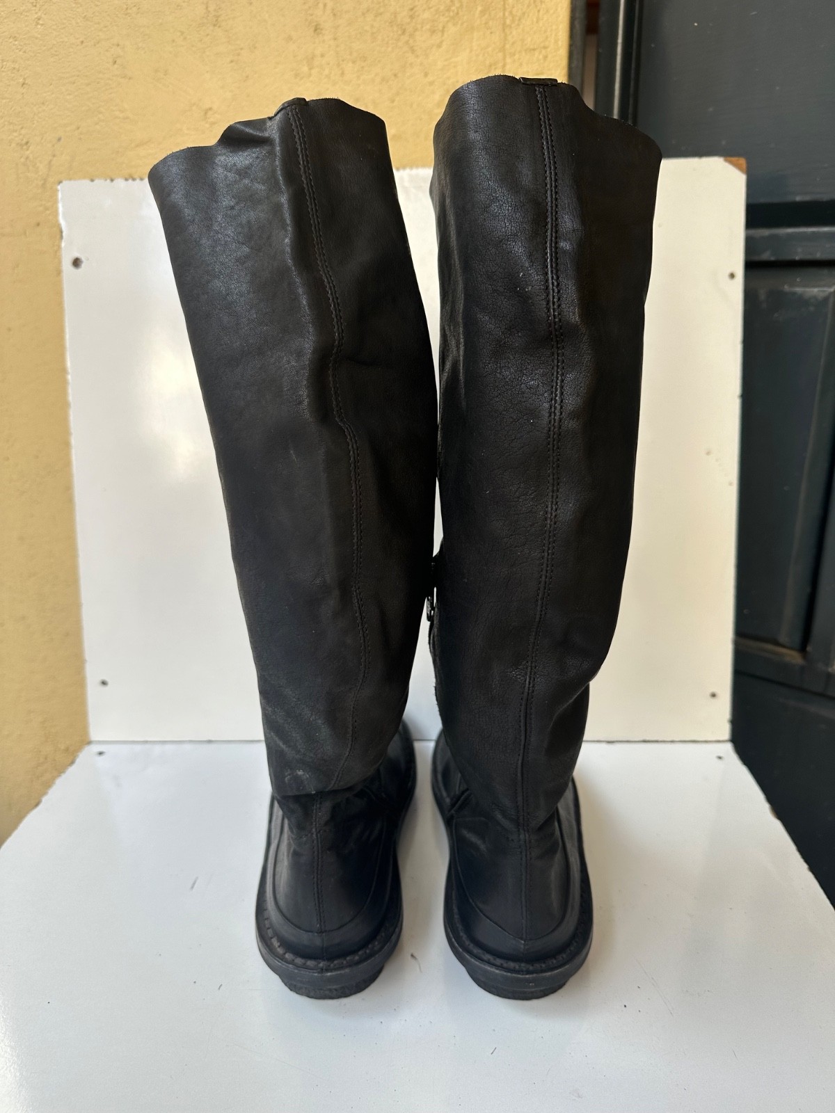 Trippen Black Leather Knee-high Women’s Boots Size 39 / USA 8