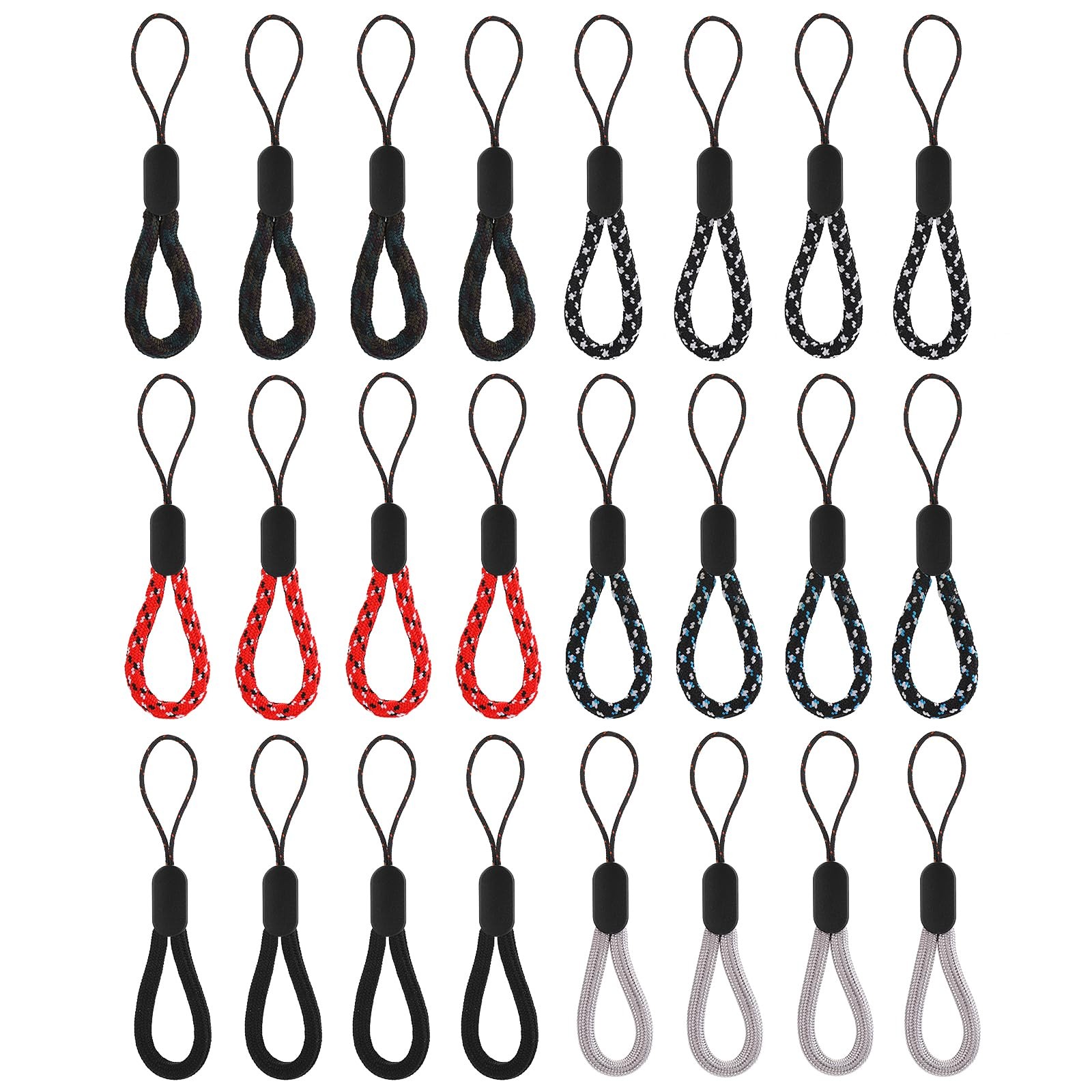 Finger Lanyard, 4.72inch Adjustable Wrist Neck Lanyards Nylon Finger Strap Po…