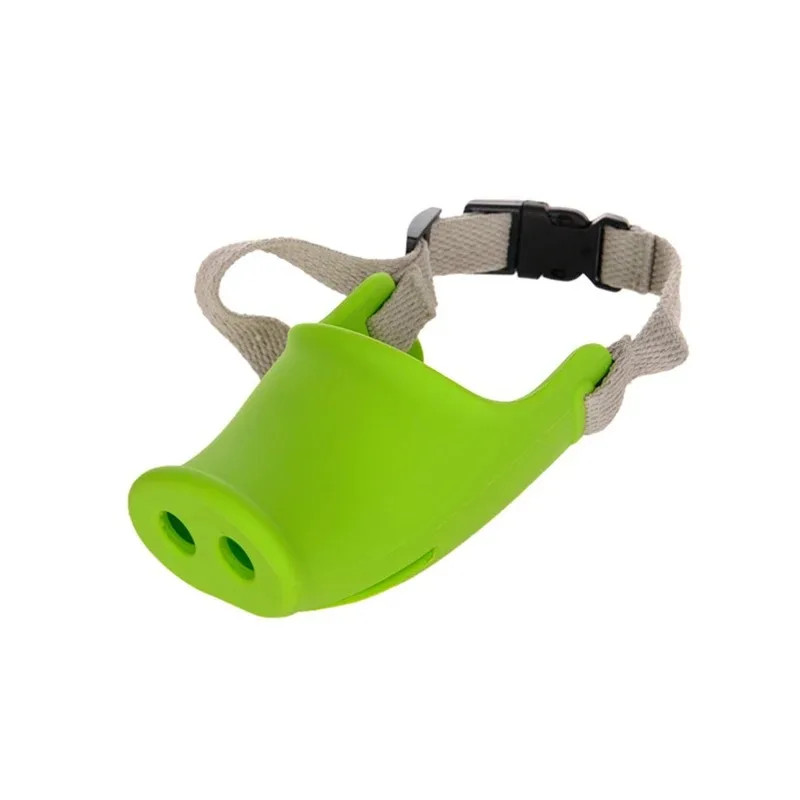 Pig Nose Breathable Mask for Puppy Cute Funny Doggy Anti-Bite Mask Adjustable Pr