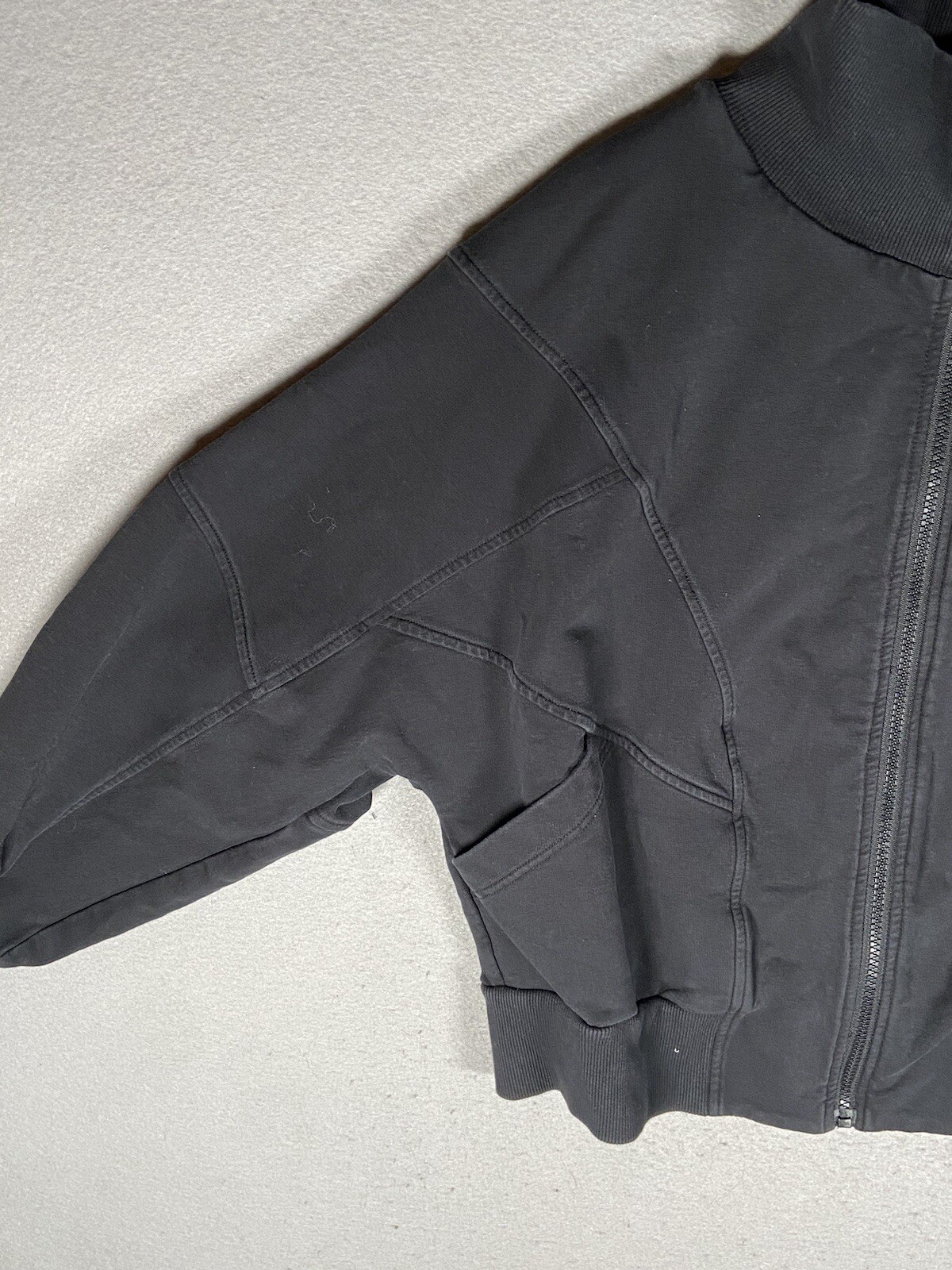 Varley Black Cortland Jacket Classic Sweat Athleisure Athletic Size M Womens