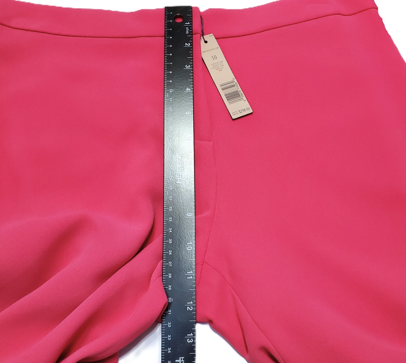 Rachel Roy Bold Pink Career Dress Pants Straight Leg High Rise Sz 10 NWT $298