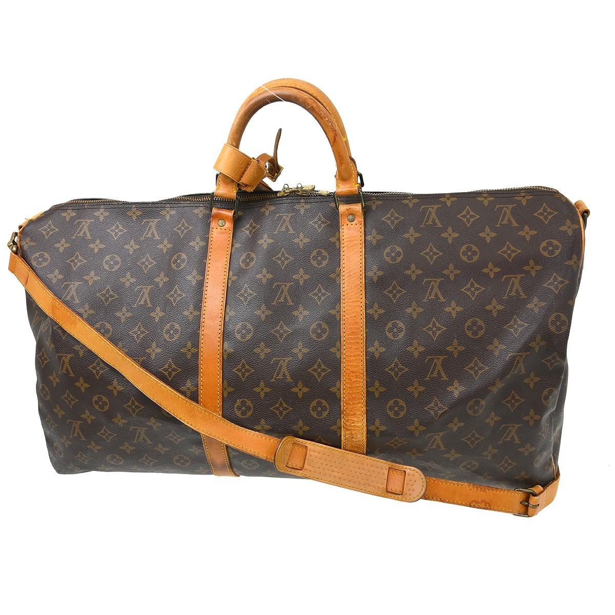 Best05 LOUIS VUITTON KEEPALL BANDOULIERE 60 DUFFLE M41412 VI8910 YQ01384