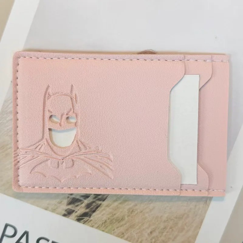 1pcs Leather Bat ID Card Holder Case Wallet Personalized SuperHero Mask Card Hol