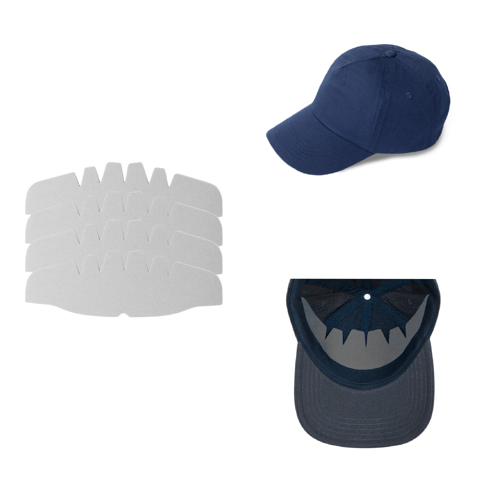 Shapers Image 4 Pk CapPro Baseball Crown Inserts – For Fitted Caps & Snapbacks
