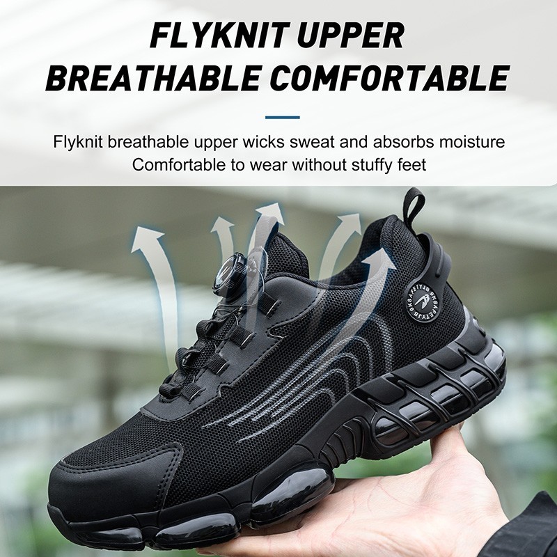 New Work Sneakers Steel Toe Shoes Men Safety Shoes Puncture-Proof Work Shoes