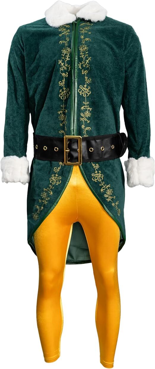 Asult Unisex Christmas Elf Deluxe Complete Costume Set Halloween Costume Cosplay