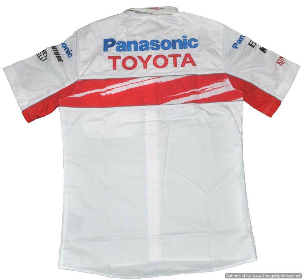 Pack of 2-Pcs Formula 1 Panasonic Toyota Racing F1 Denso Team Shirt Half Sleeve